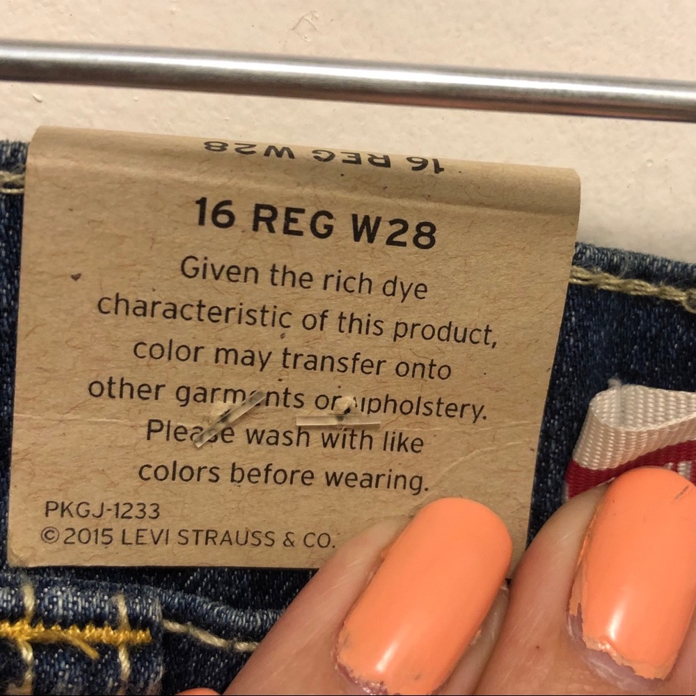 Levi’s 511 Slim Cut-Off Raw Edge Jean Shorts-New With Tags - Picture 6 of 11